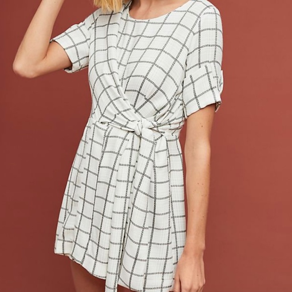 Anthropologie Pants - Anthro Eva Franco Ezra Checked Grid White Romper
